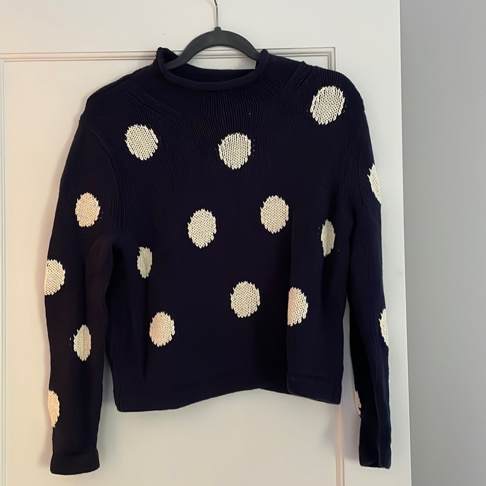 J. Crew Polka Dot Sweater size small